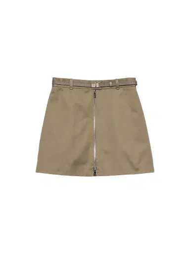 Prada Women's Chino Mini-Skirt with Zipper - Khaki - Size 10 | Thumbnail 1 Prada Women's Chino Mini-Skirt with Zipper - Khaki - Size 10 | Thumbnail 1