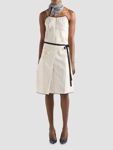 Prada Women's Striped Dress with Bow | Thumbnail 2 Prada Women's Striped Dress with Bow | Thumbnail 2