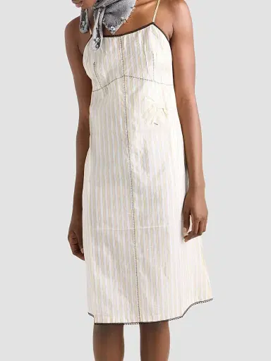 Prada Women's Striped Dress with Bow | Thumbnail 3 Prada Women's Striped Dress with Bow | Thumbnail 3