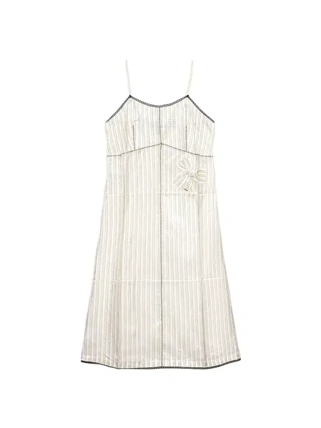 Prada Women's Striped Dress with Bow - Yellow Multi