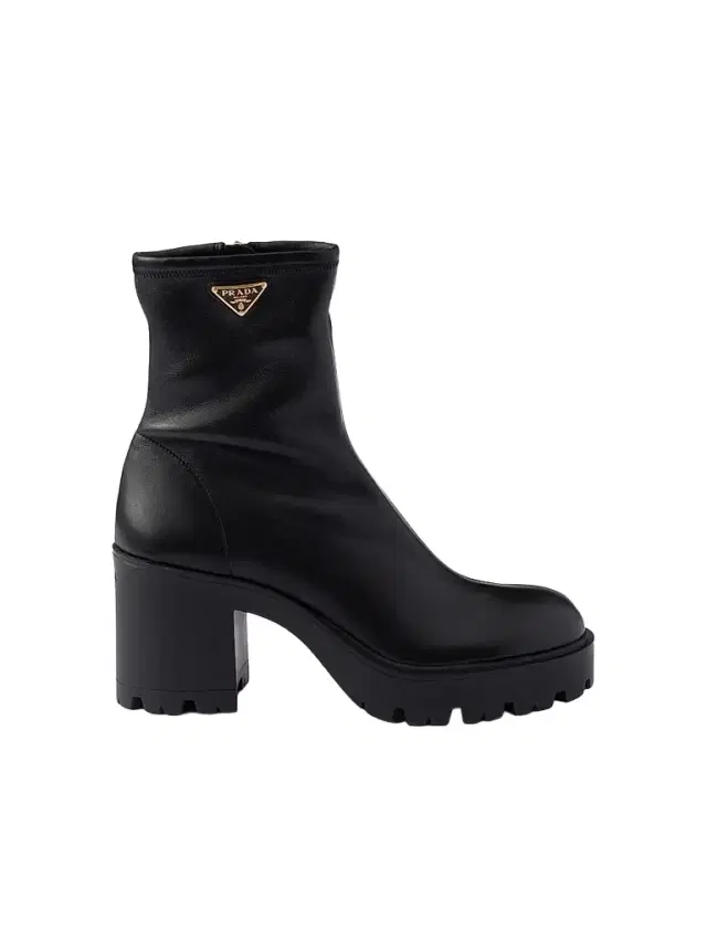 Prada Women's Stretch Nappa Leather Booties - Black