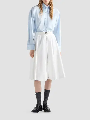 Prada Women's Chino Midi-Skirt with Zipper | Thumbnail 5 Prada Women's Chino Midi-Skirt with Zipper | Thumbnail 5