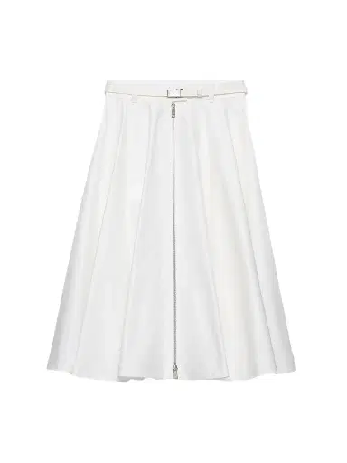 Prada Women's Chino Midi-Skirt with Zipper | Thumbnail 1 Prada Women's Chino Midi-Skirt with Zipper | Thumbnail 1