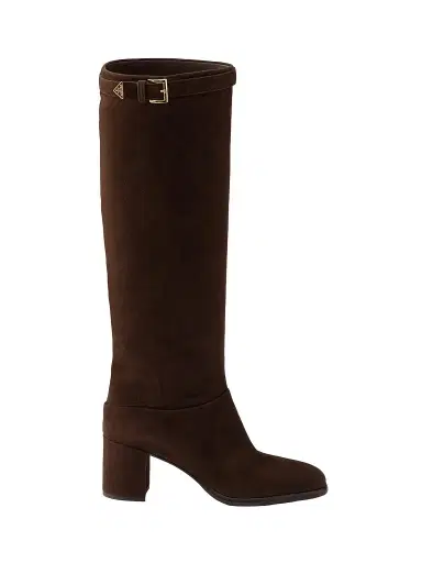Prada Women's Suede Boots | Thumbnail 1