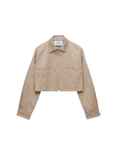 Prada Women's Chino Blouson Jacket - Khaki | Thumbnail 1