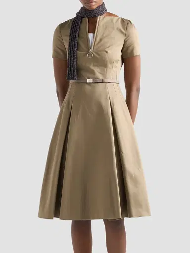 Prada Women's Chino Zipper Dress | Thumbnail 2