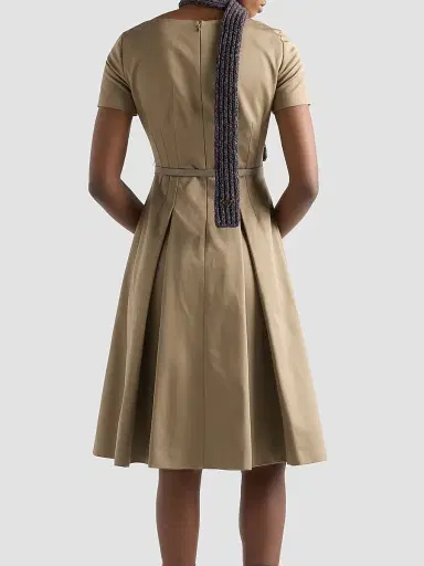Prada Women's Chino Zipper Dress | Thumbnail 3