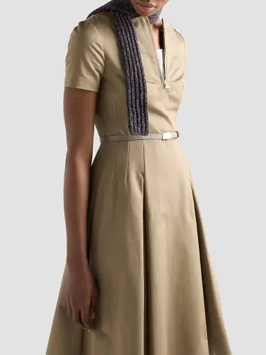 Prada Women's Chino Zipper Dress | Thumbnail 4