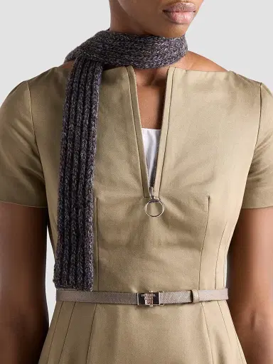 Prada Women's Chino Zipper Dress | Thumbnail 5