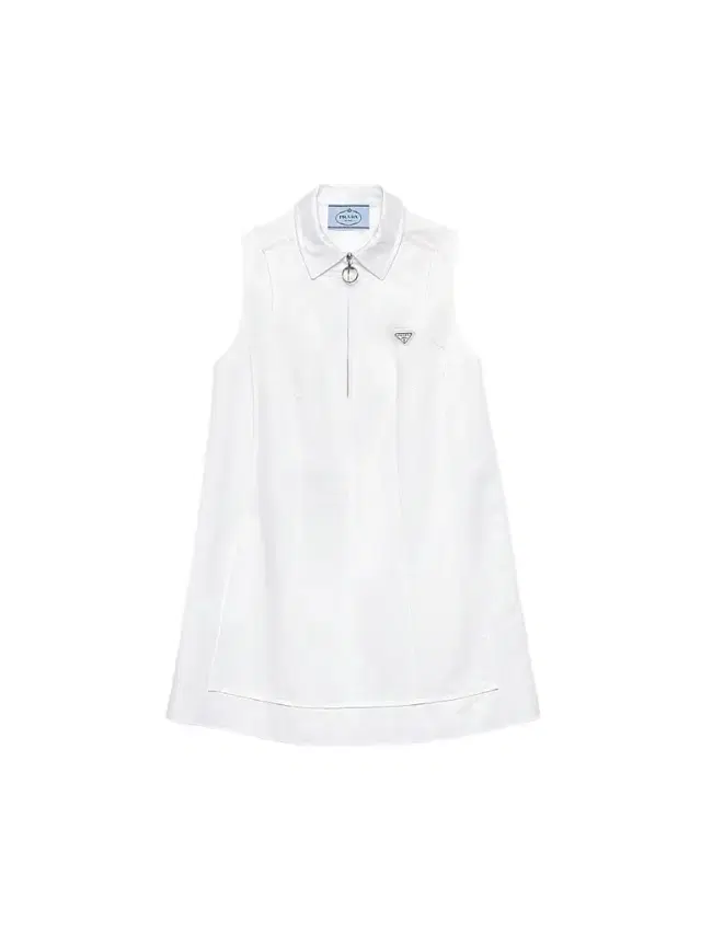 Prada Women's Chino Zipper Mini-Dress - White