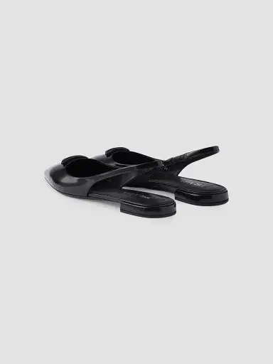 Prada Women's Brushed Leather Slingback Ballerinas | Thumbnail 3 Prada Women's Brushed Leather Slingback Ballerinas | Thumbnail 3