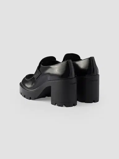 Prada Women's Brushed Leather Loafers | Thumbnail 3 Prada Women's Brushed Leather Loafers | Thumbnail 3