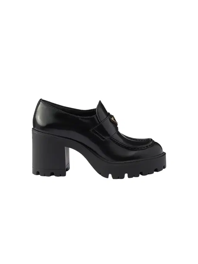 Prada Women's Brushed Leather Loafers - Black