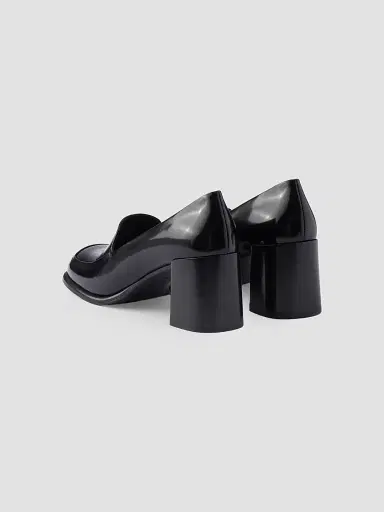 Prada Women's Brushed Leather Loafers - Black - Size 10 | Thumbnail 3