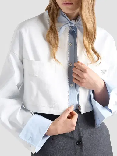 Prada Women's Chino Blouson Jacket | Thumbnail 4
