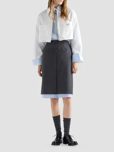 Prada Women's Chino Blouson Jacket | Thumbnail 6