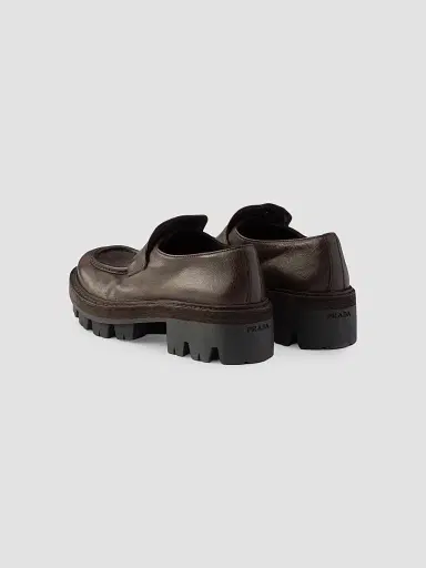 Prada Women's Leather Loafers | Thumbnail 3