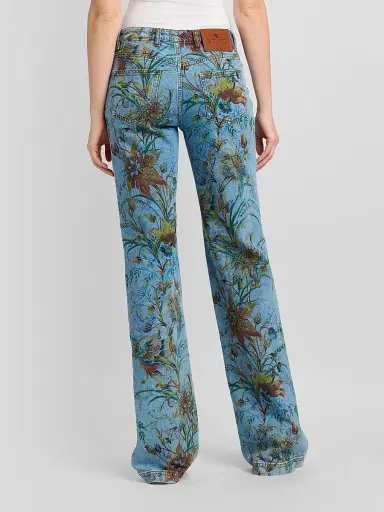 Etro Women's Floral Straight-Leg Jeans | Thumbnail 3 Etro Women's Floral Straight-Leg Jeans | Thumbnail 3