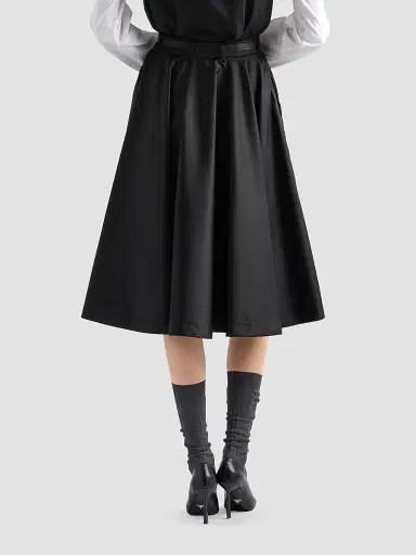 Prada Women's Nylon Skirt - Black - Size 6 | Thumbnail 3