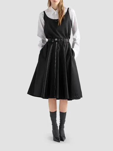Prada Women's Nylon Skirt - Black - Size 6 | Thumbnail 5