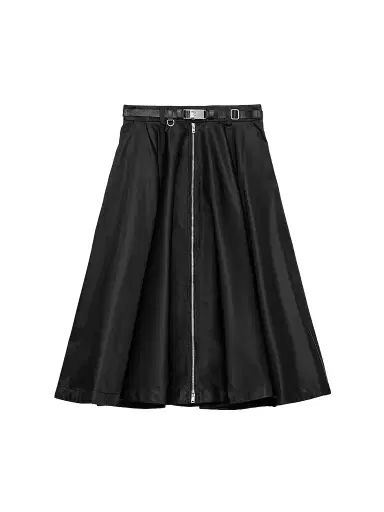 Prada Women's Nylon Skirt - Black - Size 6 | Thumbnail 1