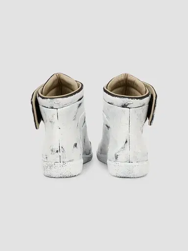 Maison Margiela Men's Future Mid-Top Sneakers - Black Mat Bianchetto | Thumbnail 3 Maison Margiela Men's Future Mid-Top Sneakers - Black Mat Bianchetto | Thumbnail 3