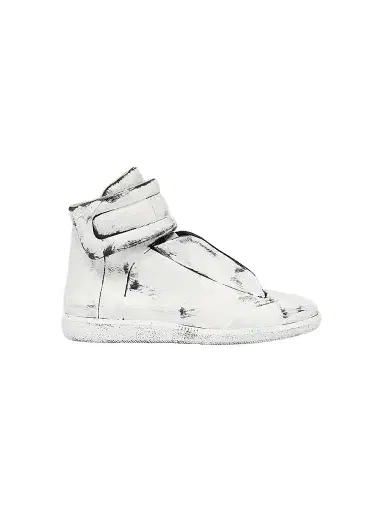 Maison Margiela Men's Future Mid-Top Sneakers - Black Mat Bianchetto | Thumbnail 1 Maison Margiela Men's Future Mid-Top Sneakers - Black Mat Bianchetto | Thumbnail 1