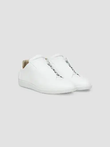Maison Margiela Men's Future Low-Top Leather Sneakers - White | Thumbnail 2 Maison Margiela Men's Future Low-Top Leather Sneakers - White | Thumbnail 2