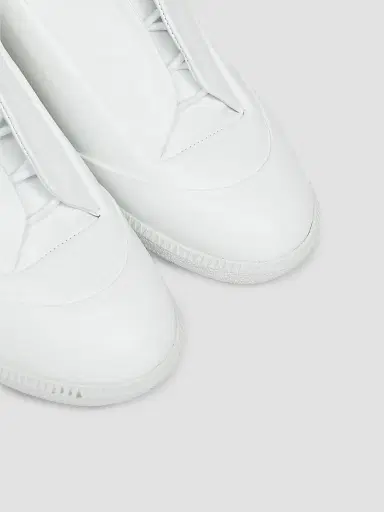 Maison Margiela Men's Future Low-Top Leather Sneakers - White | Thumbnail 4 Maison Margiela Men's Future Low-Top Leather Sneakers - White | Thumbnail 4