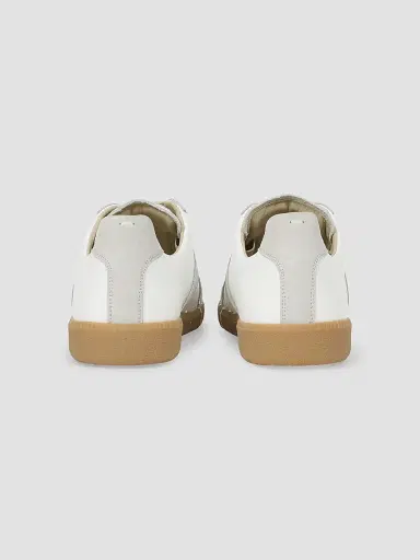 Maison Margiela Men's Replica Suede Low-Top Sneakers - White Off White | Thumbnail 3 Maison Margiela Men's Replica Suede Low-Top Sneakers - White Off White | Thumbnail 3
