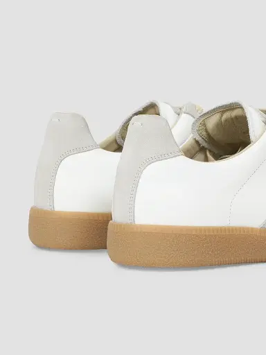 Maison Margiela Men's Replica Suede Low-Top Sneakers - White Off White | Thumbnail 5 Maison Margiela Men's Replica Suede Low-Top Sneakers - White Off White | Thumbnail 5