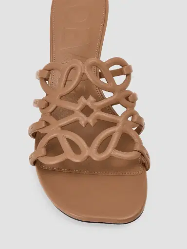 Loewe Women's Petal 45MM Anagram Slide Sandals | Thumbnail 4 Loewe Women's Petal 45MM Anagram Slide Sandals | Thumbnail 4
