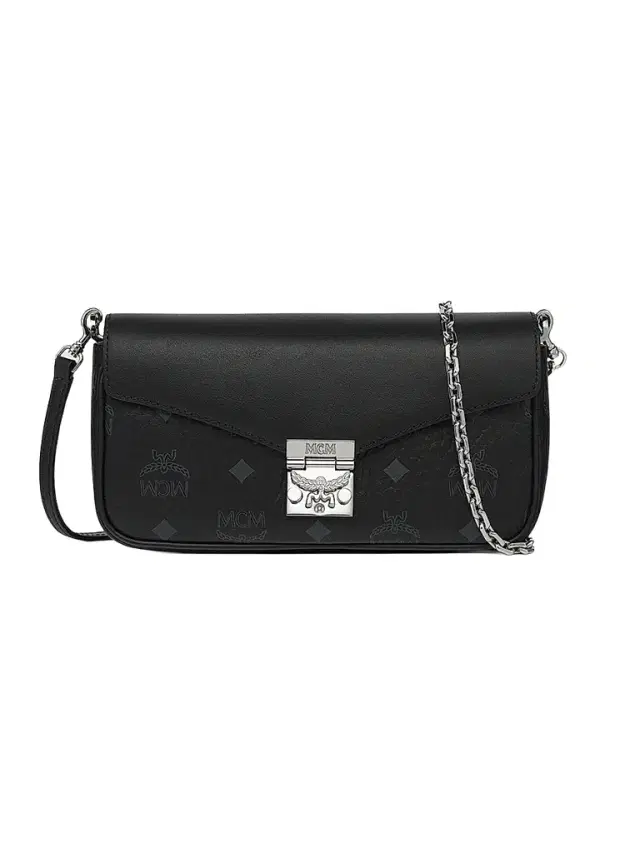 MCM Women's Mini Tracy Visetos Canvas & Leather Crossbody Bag - Black