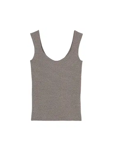 RÓHE Women's Knit Scoopneck Tank - Taupe Melange - Size 12 | Thumbnail 1