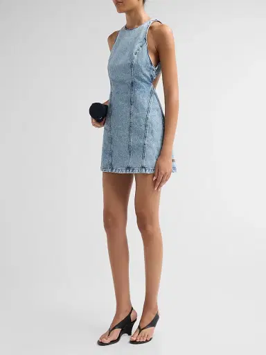 Ksubi Women's Higher Than Heaven Phillipa Mini Dress - Denim - Size XL | Thumbnail 4 Ksubi Women's Higher Than Heaven Phillipa Mini Dress - Denim - Size XL | Thumbnail 4