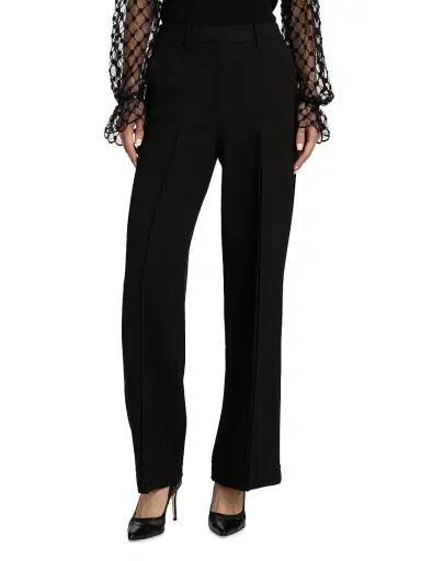 Elie Tahari Women's The Saddy Wide-Leg Pants - Black | Thumbnail 3