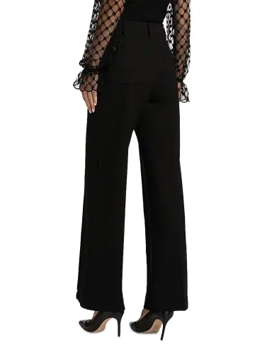 Elie Tahari Women's The Saddy Wide-Leg Pants - Black | Thumbnail 5