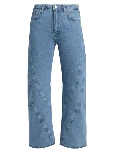 L'AGENCE Women's Frasier Ultra High-Rise Barrel-Leg Crop Jeans - Grantly | Thumbnail 1 L'AGENCE Women's Frasier Ultra High-Rise Barrel-Leg Crop Jeans - Grantly | Thumbnail 1