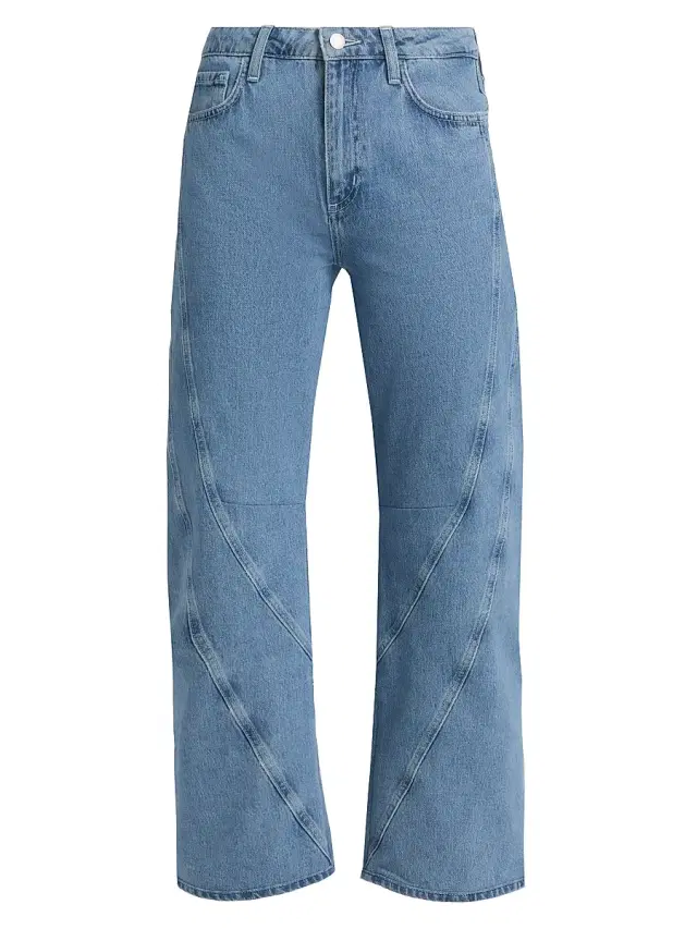 L'AGENCE Women's Frasier Ultra High-Rise Barrel-Leg Crop Jeans - Grantly
