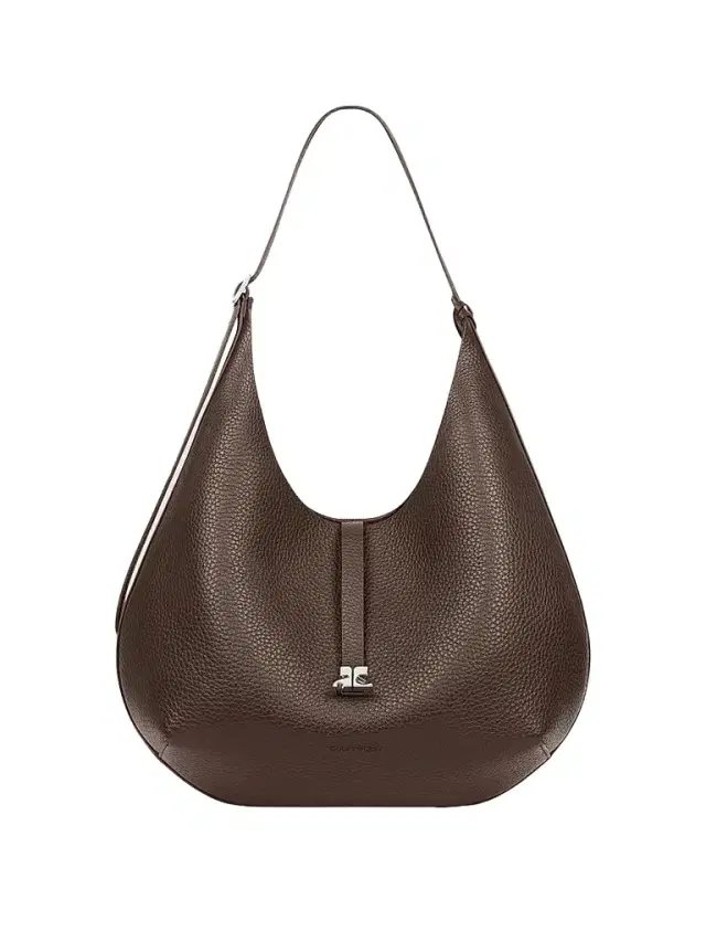 Courreges Women's Holy Leather Hobo Bag - Dark Brown