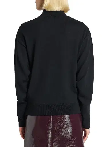 Courrèges Women's Logo Cut-Out Merino Wool Sweater | Thumbnail 5 Courrèges Women's Logo Cut-Out Merino Wool Sweater | Thumbnail 5