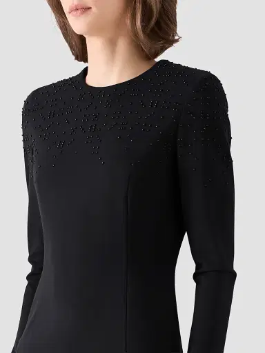 Akris punto Women's Dice Pindot Embellishment Mini Dress | Thumbnail 5