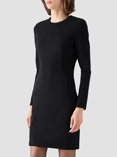 Akris punto Women's Dice Pindot Embellishment Mini Dress | Thumbnail 6