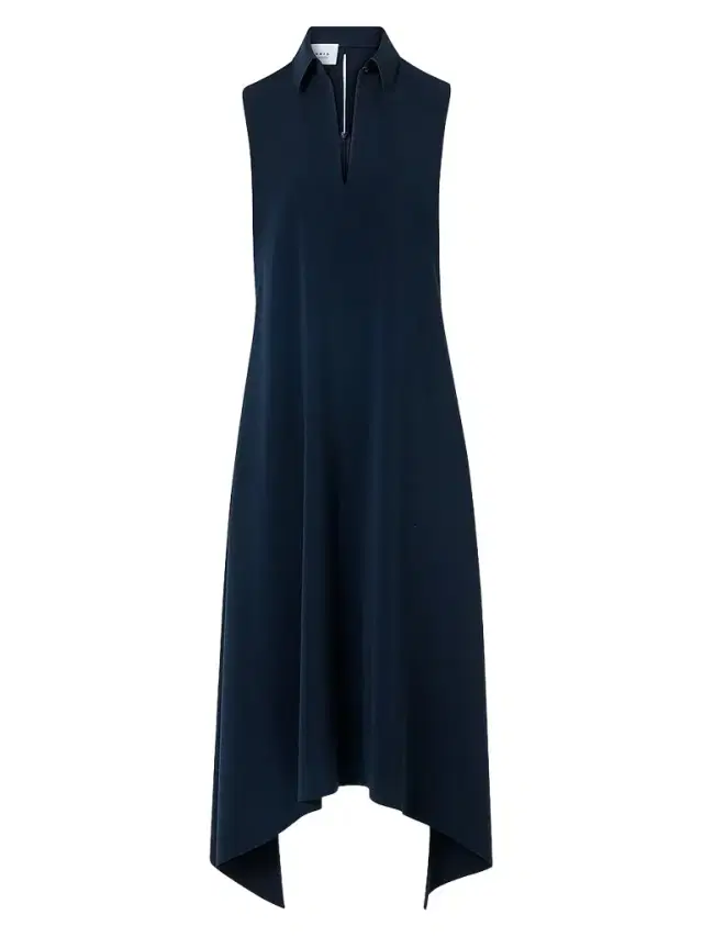 Akris punto Women's Signature Lasercut Crêpe Midi Dress - Navy