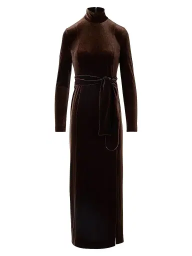 Akris punto Women's Techno Stretch Velvet Midi Dress | Thumbnail 1 Akris punto Women's Techno Stretch Velvet Midi Dress | Thumbnail 1