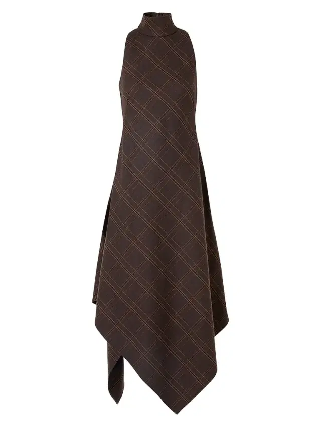 Akris punto Women's Blanket Check Wool-Blend Flannel Midi Dress - Espresso Caramel