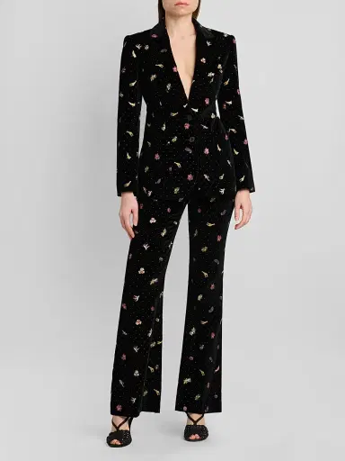 Etro Women's Printed Stretch-Cotton Trousers | Thumbnail 2 Etro Women's Printed Stretch-Cotton Trousers | Thumbnail 2
