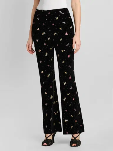 Etro Women's Printed Stretch-Cotton Trousers | Thumbnail 4 Etro Women's Printed Stretch-Cotton Trousers | Thumbnail 4
