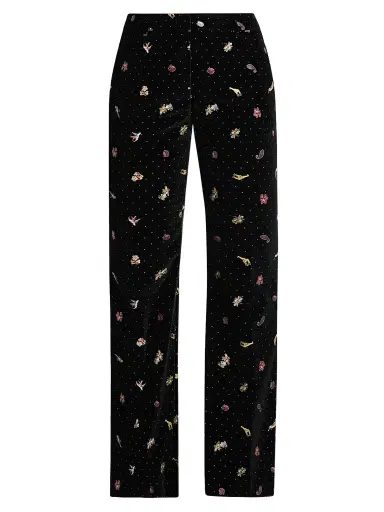 Etro Women's Printed Stretch-Cotton Trousers | Thumbnail 1 Etro Women's Printed Stretch-Cotton Trousers | Thumbnail 1
