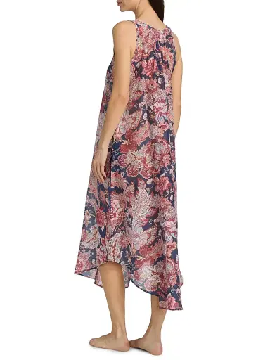 Papinelle Women's Ella Printed Nightie - Blue Indigo | Thumbnail 4